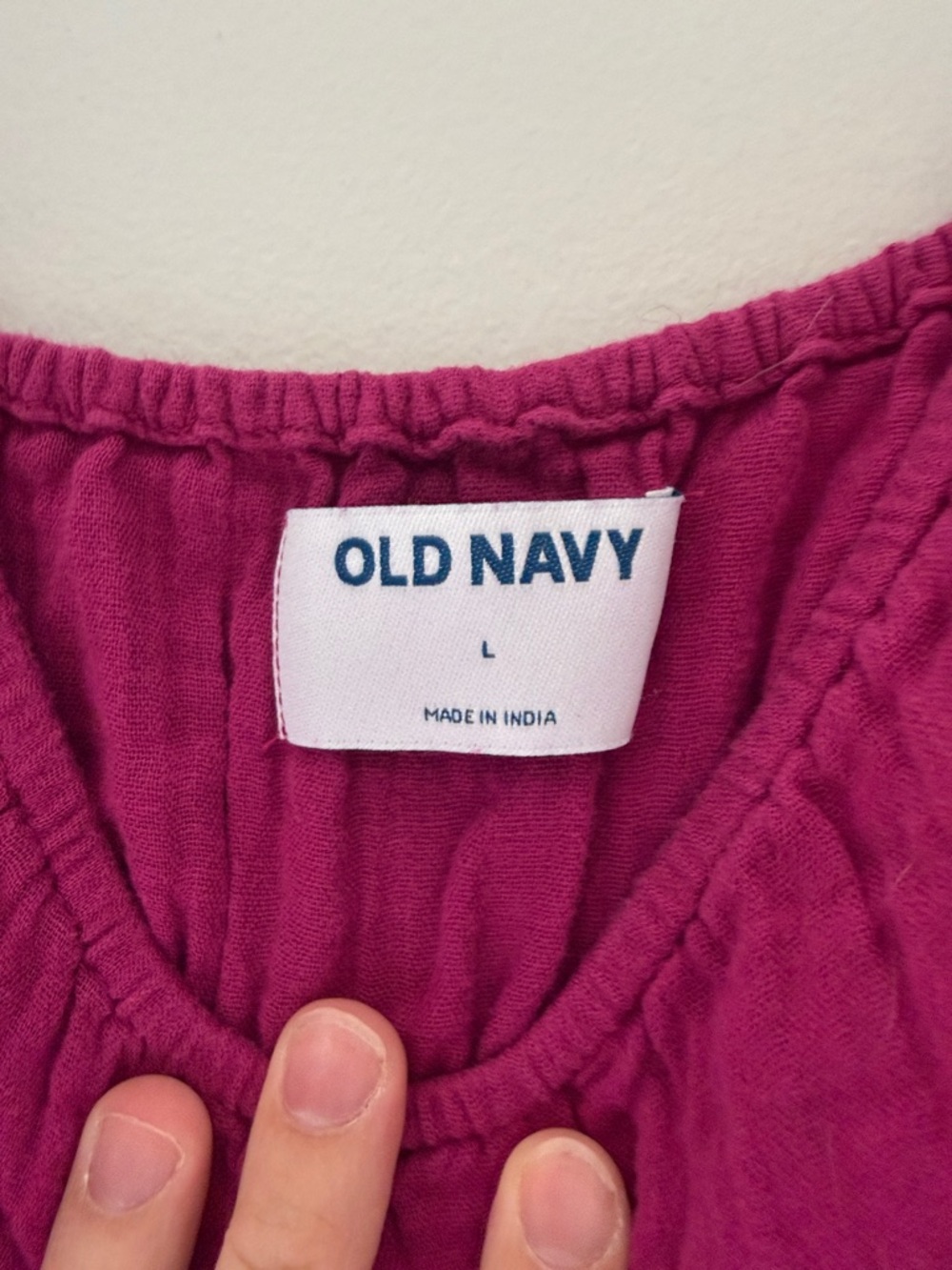 Old Navy Fuchsia Ruffled Neckline Sundress - Picture 2 of 2
